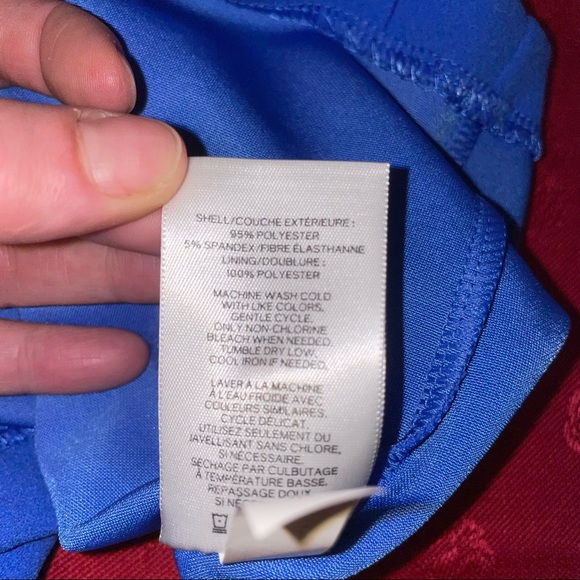 Express spaghetti strap fitted dress blue size small - Picture 3 of 10